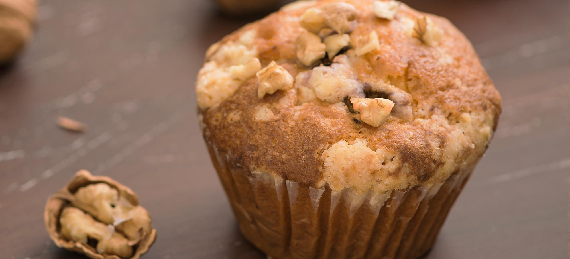 Muffin au roquefort et aux noix