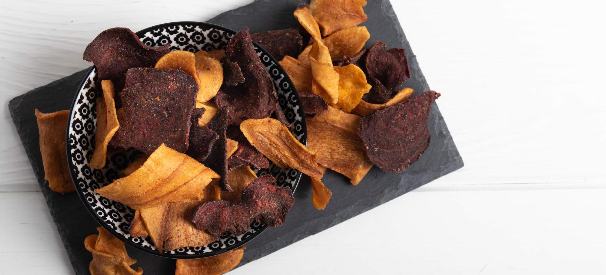 chips de patate douce et betterave | Mes Recettes