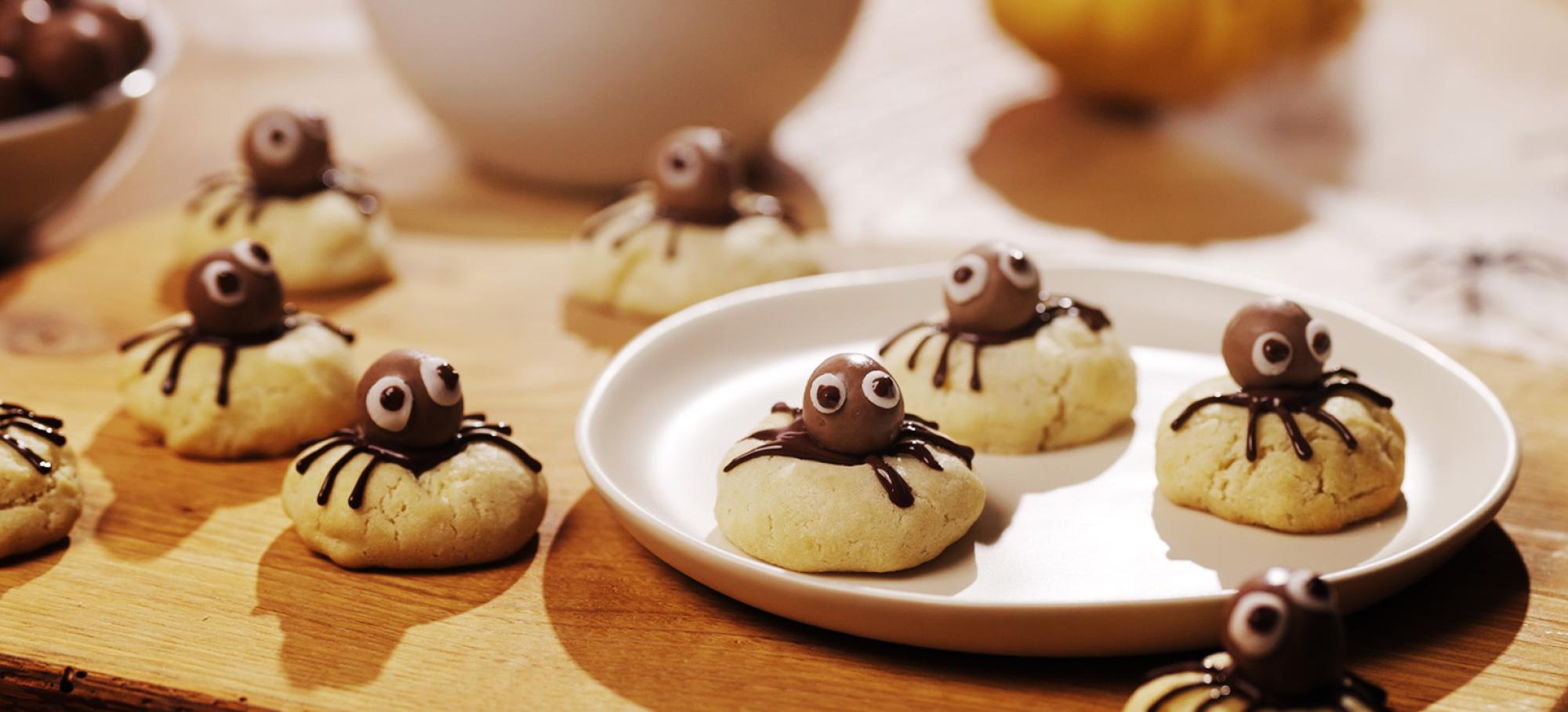 Cookies araignées d'Halloween 