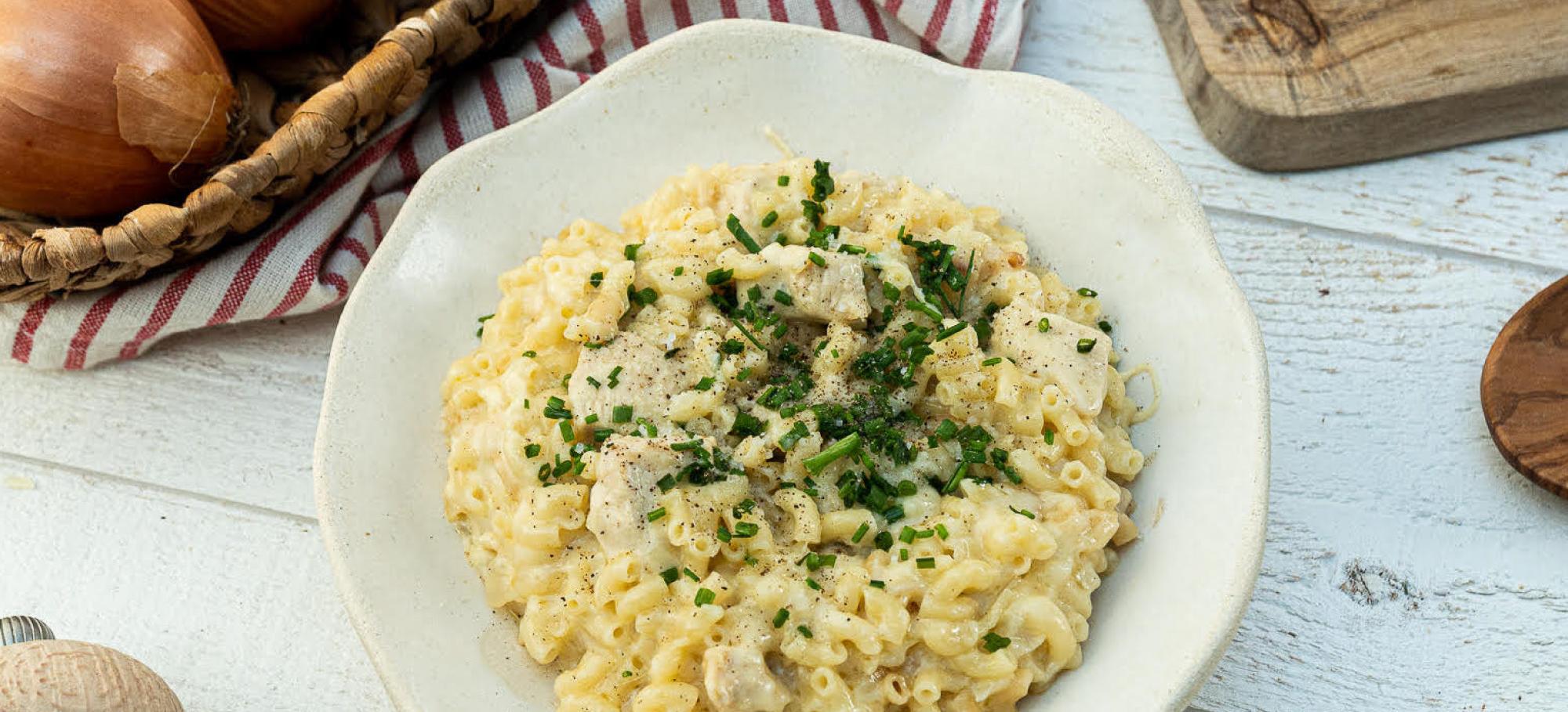 Coquilletto poulet et comté 