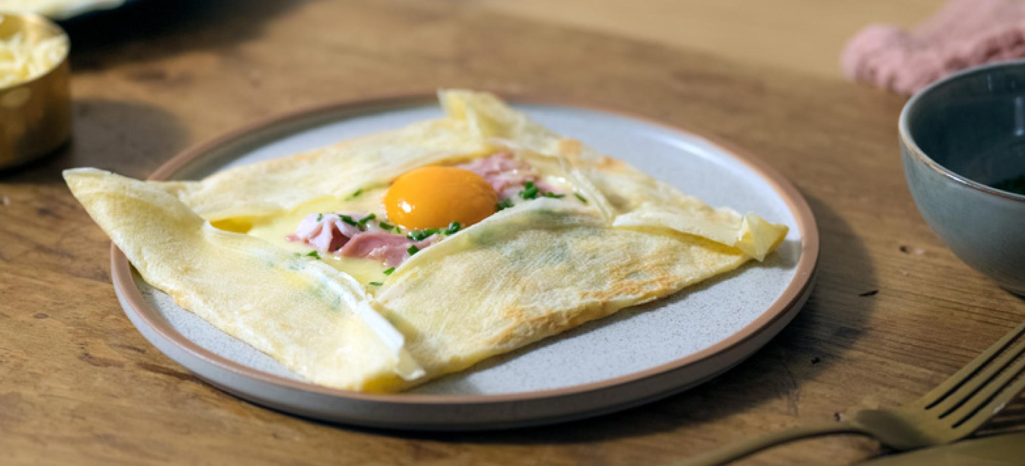 Crêpes jambon fromage Crêpes jambon fromage