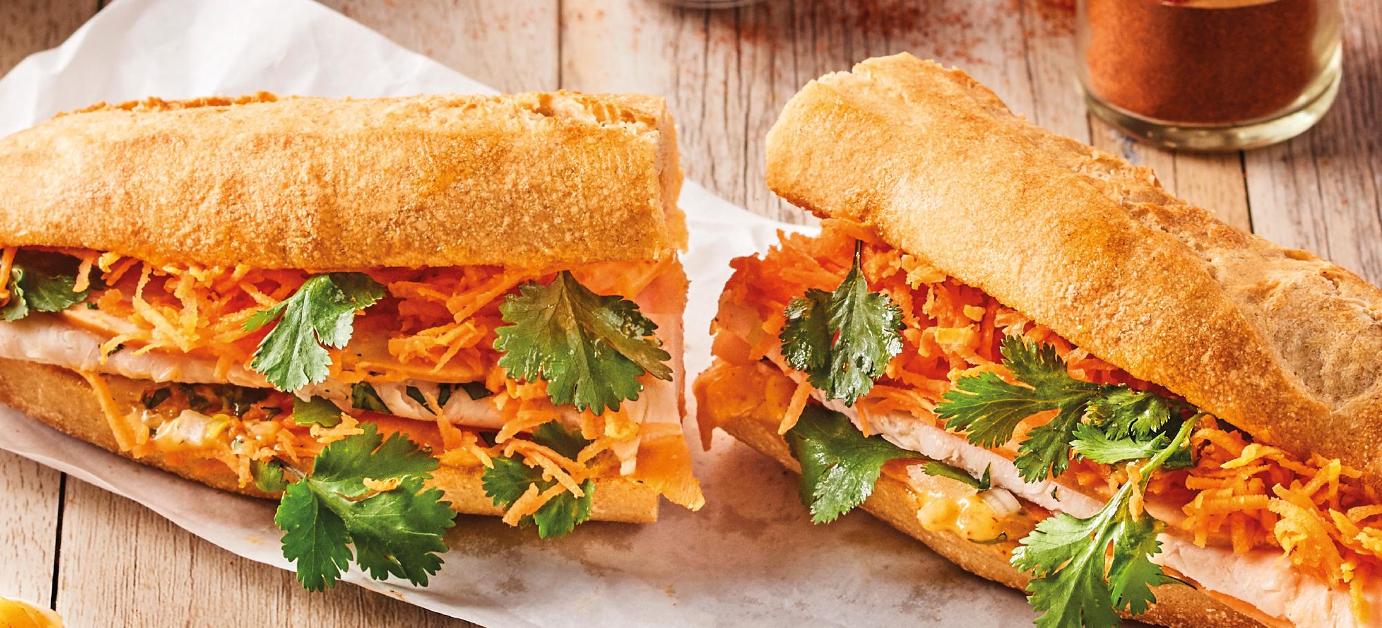 sandwich façon banh mi bio recette facile 
