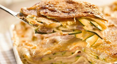 Lasagnes au chèvre et courgettes