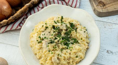 Coquilletto poulet et comté 