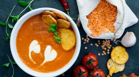 SOUPE AUX LENTILLES DE CORAIL