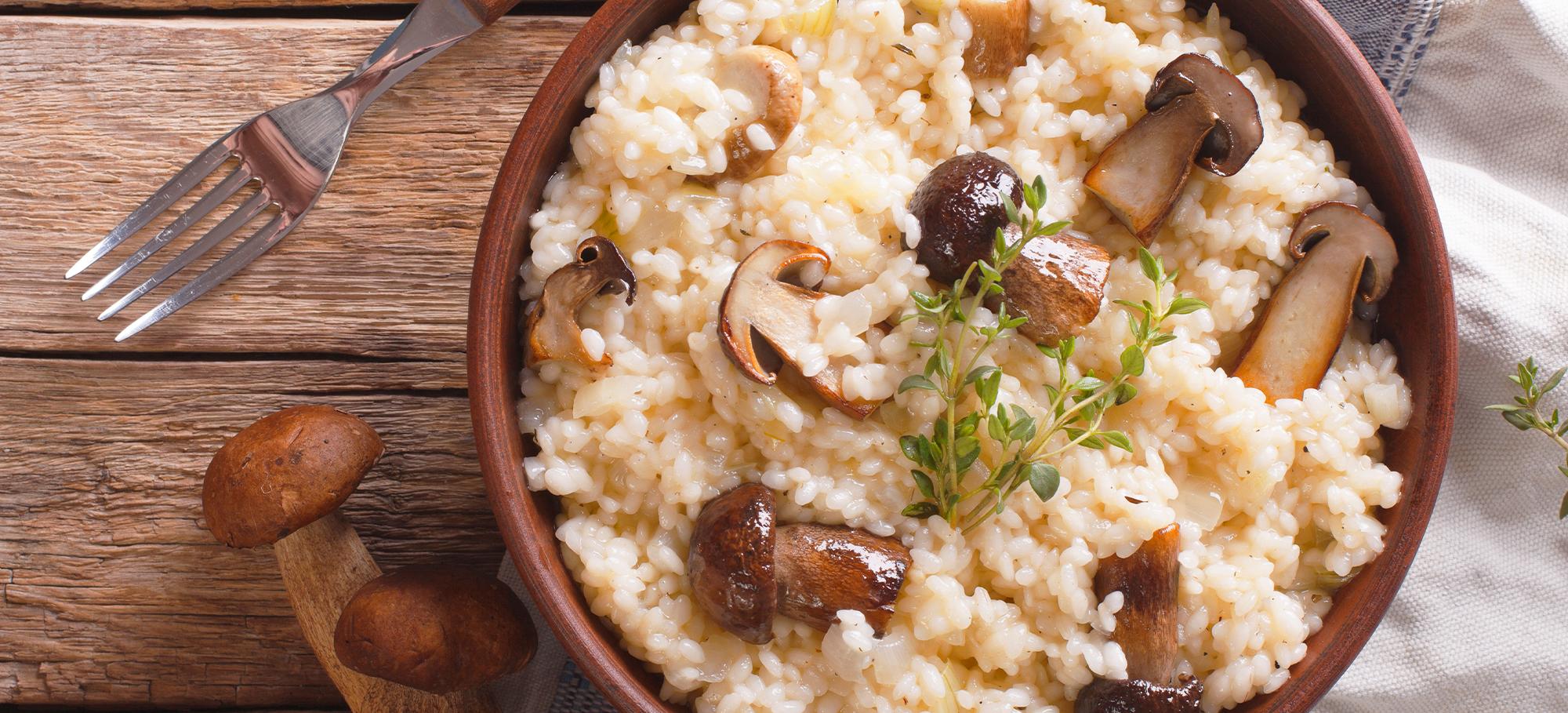 Risotto aux cèpes et noisettes