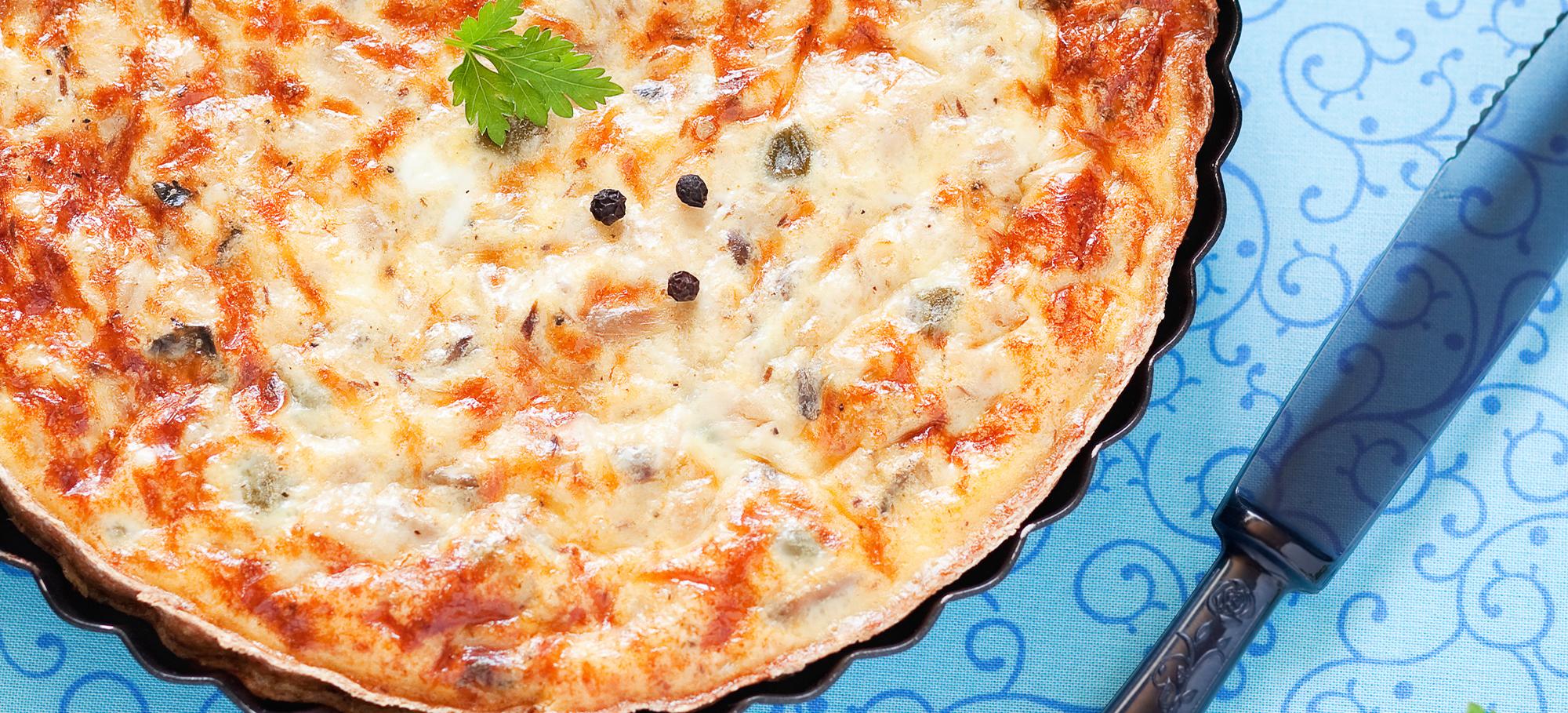 Tarte au thon et à la tomate Tarte au thon et à la tomate