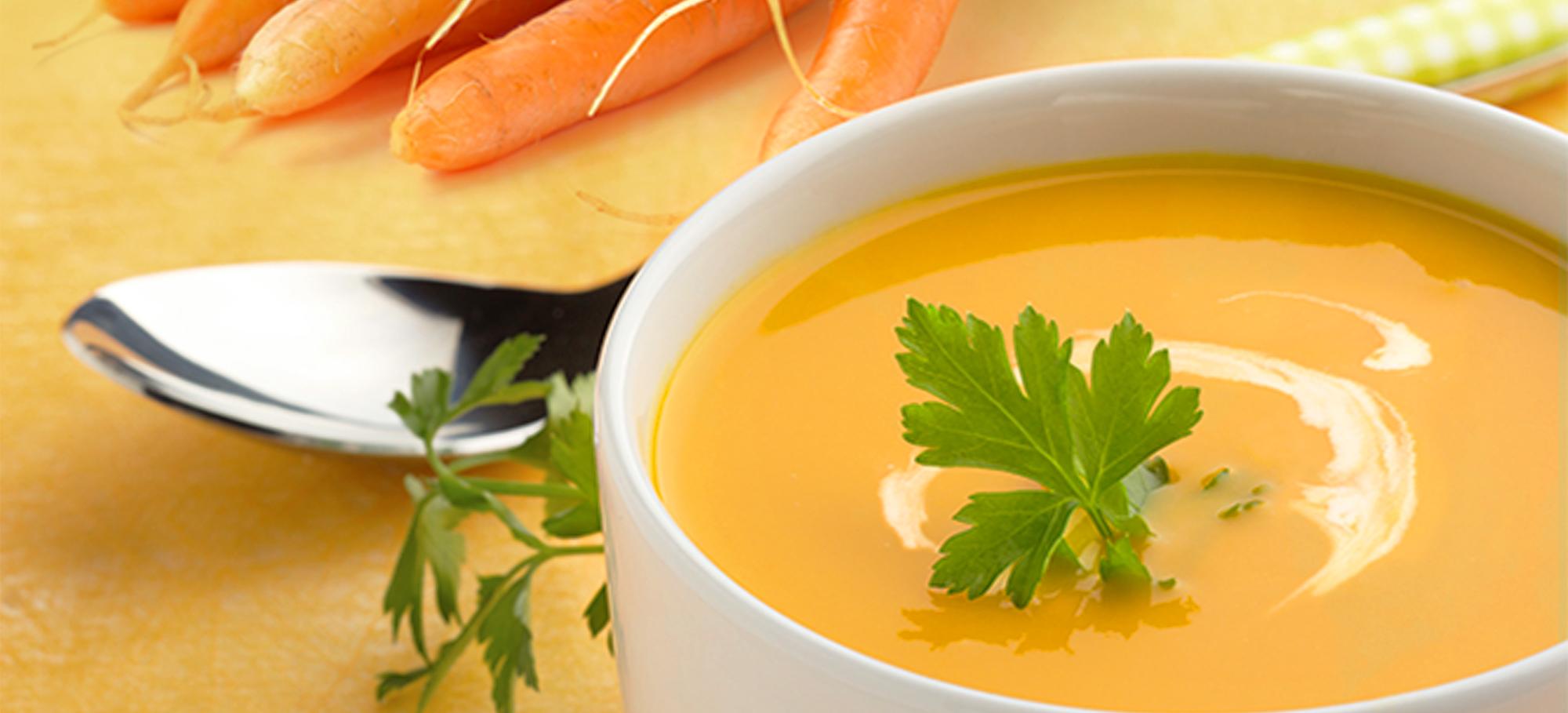 Velouté de carottes et curry