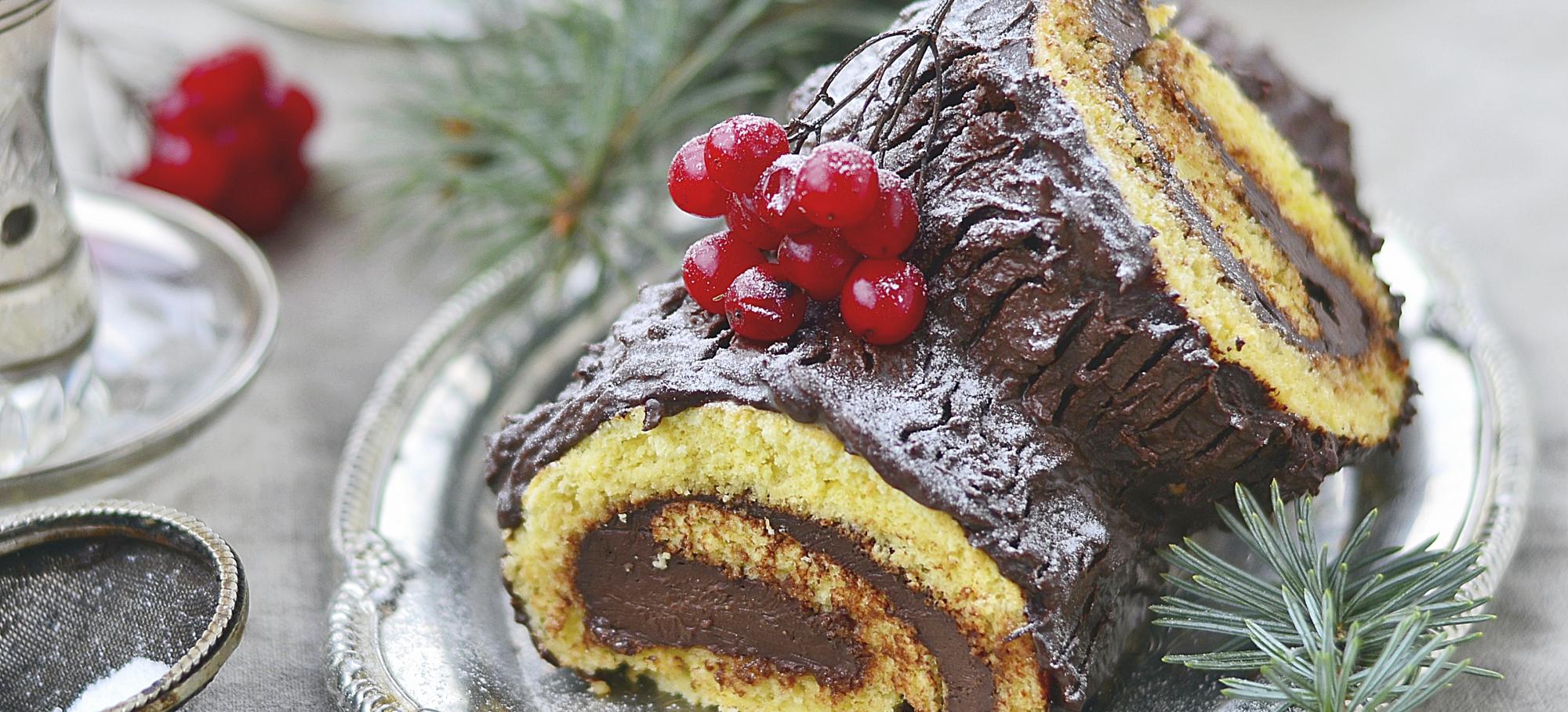 Bûche de Noël au chocolat