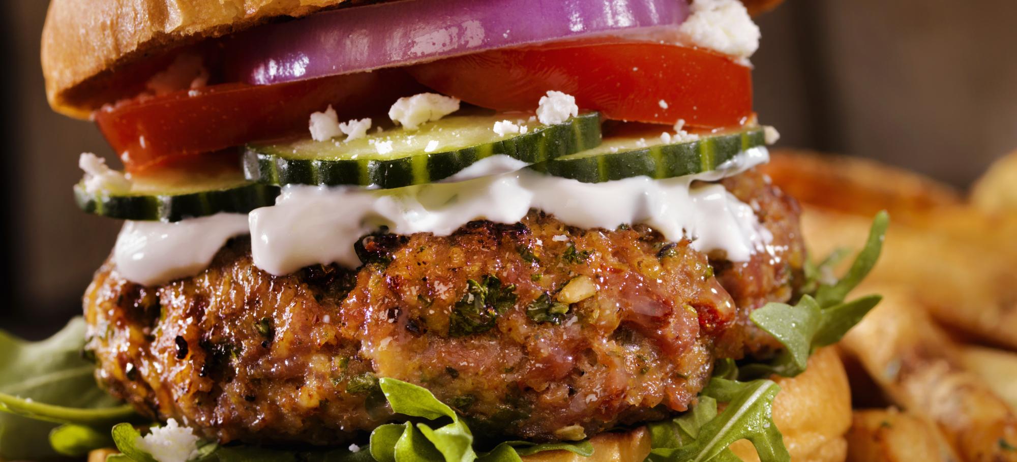 Burger poulet, chèvre et figues Burger poulet, chèvre et figues