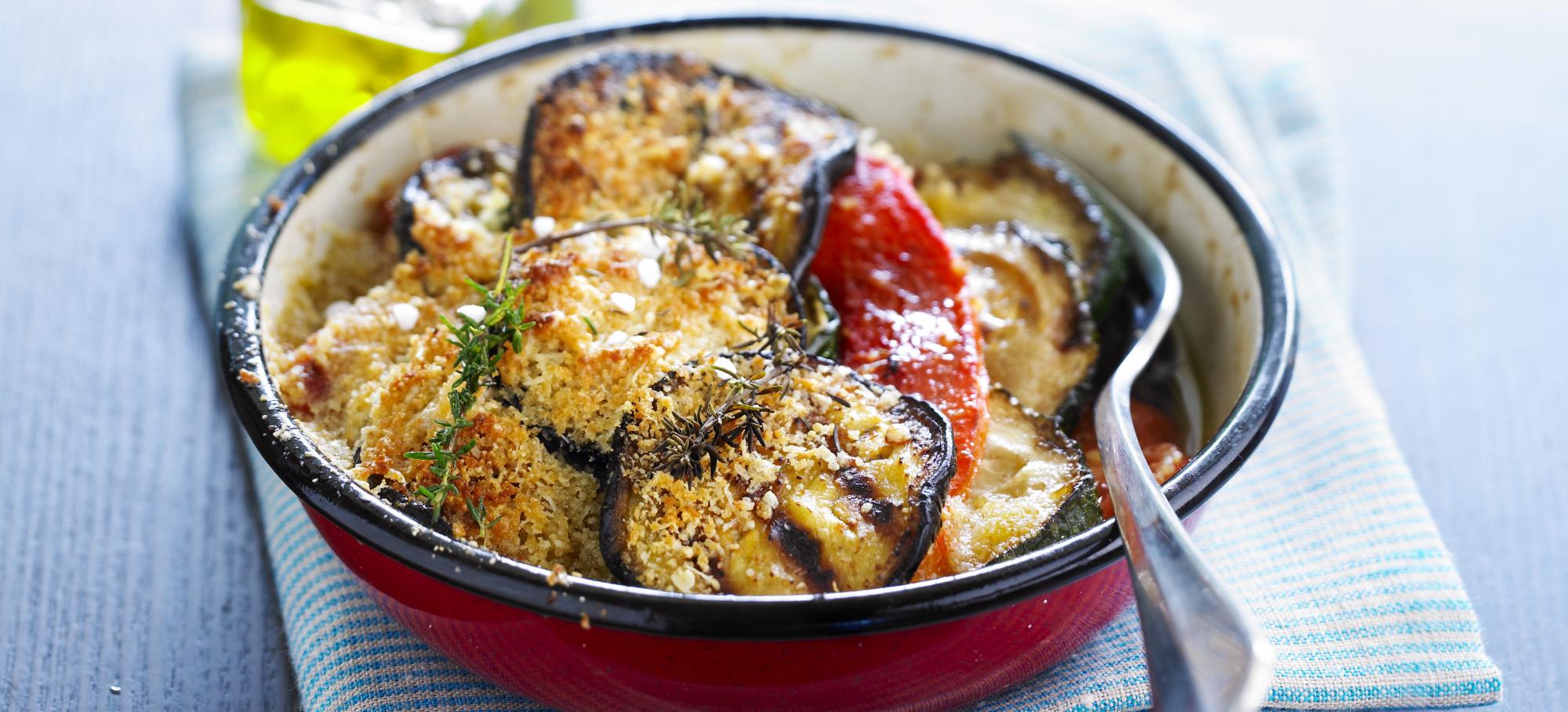 Gratin de légumes et parmesan