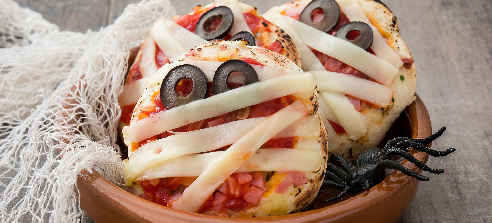 pizza halloween, recette pizza, recette halloween,