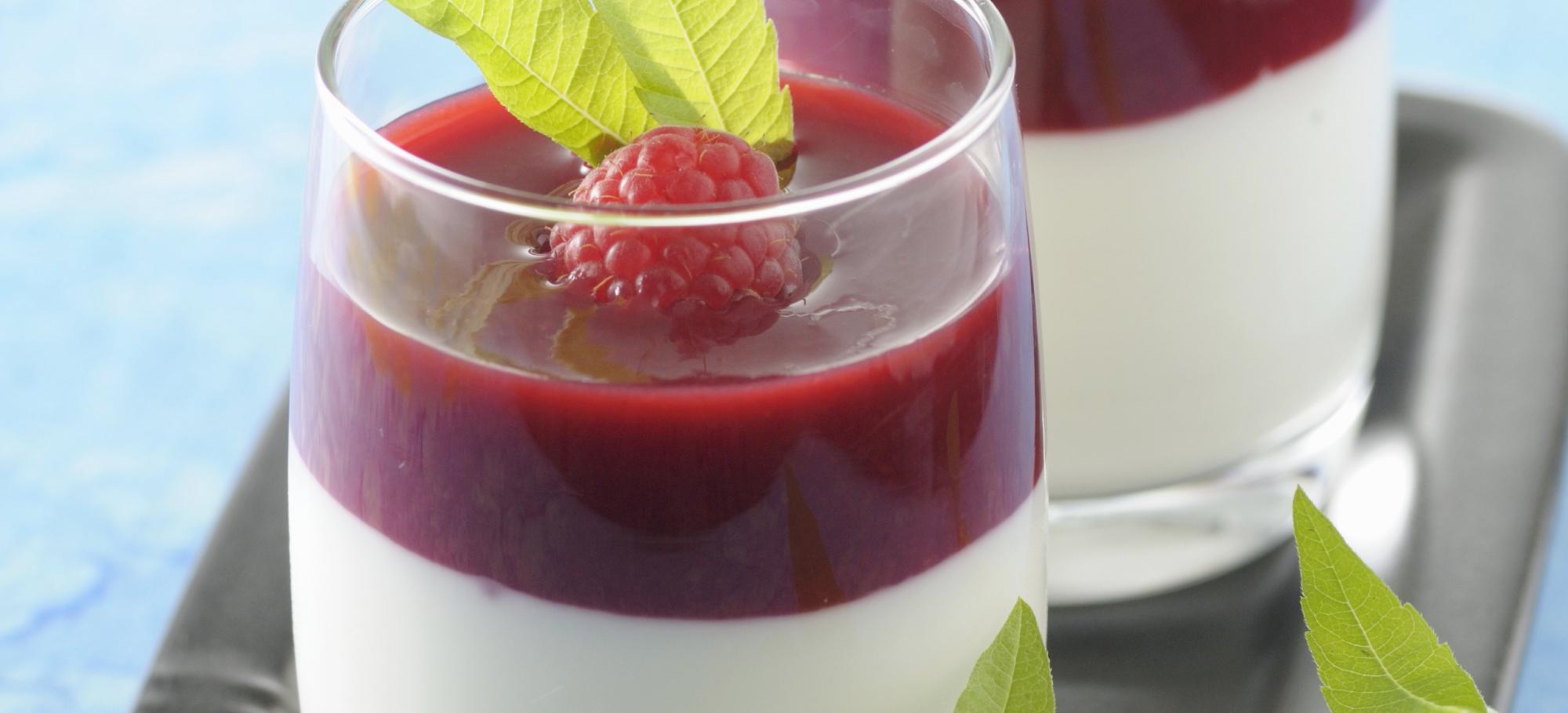 Panna cotta vanille et framboise