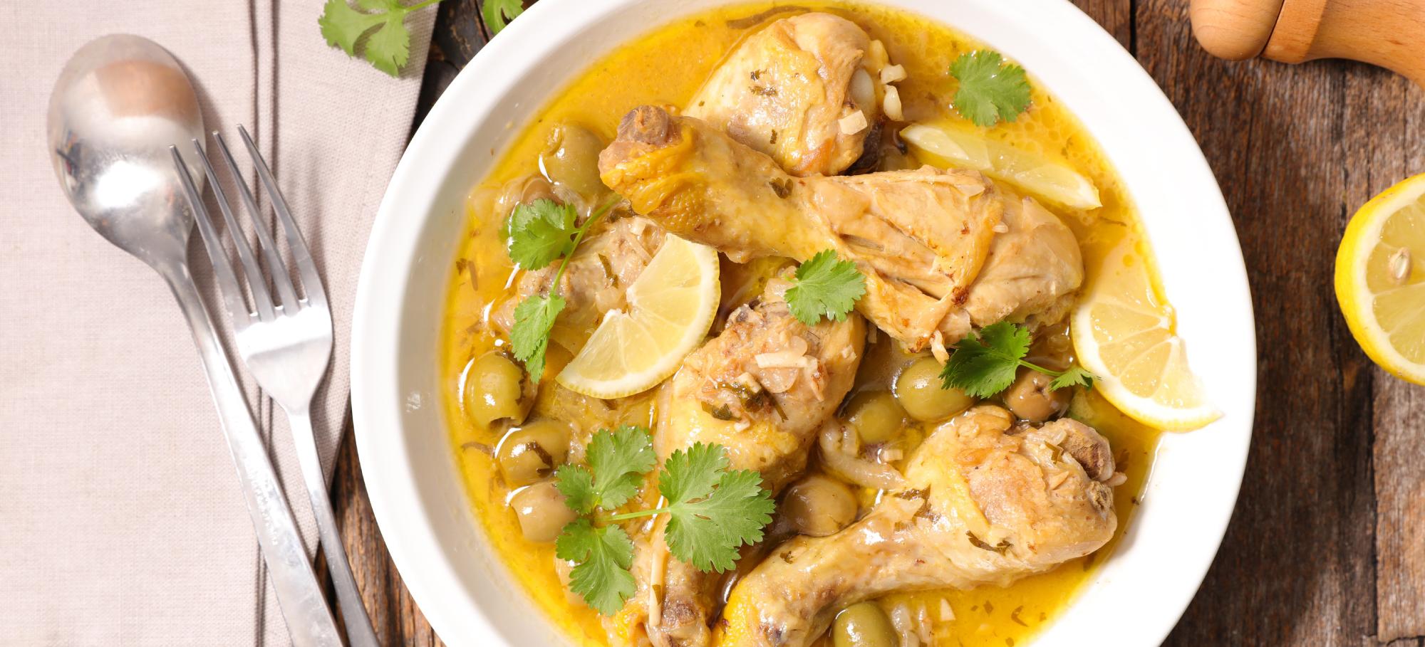 Poulet citrons et olives Poulet citrons et olives