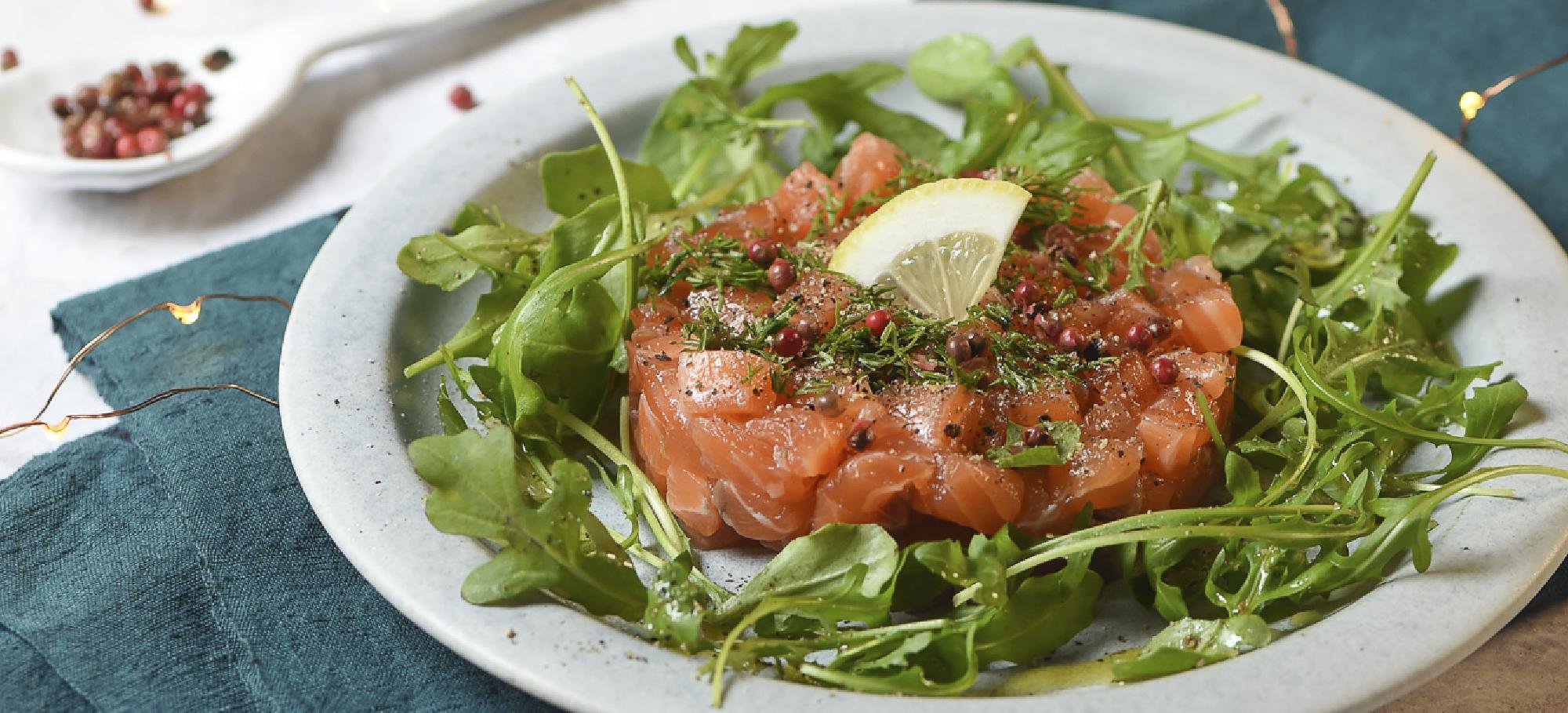 Tartare de saumon gravlax