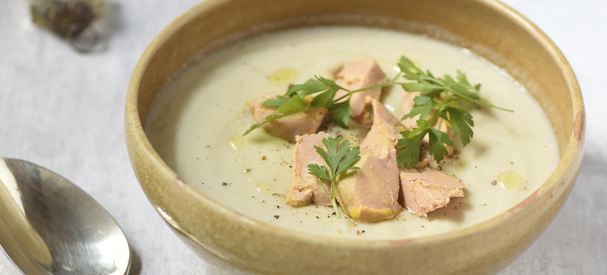 Velouté de chou-fleur au foie gras Velouté de chou-fleur au foie gras