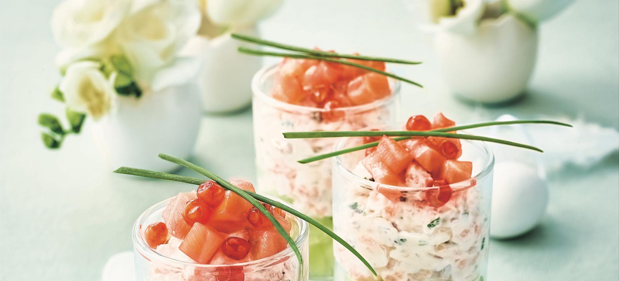 Verrines de saumon fumé Mes Recettes