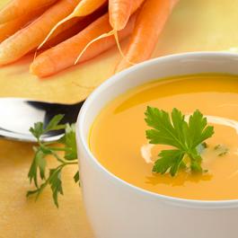 Velouté de carottes et curry