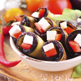 Aubergines farcies au chèvre