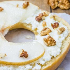 Bagel poire et gorgonzola