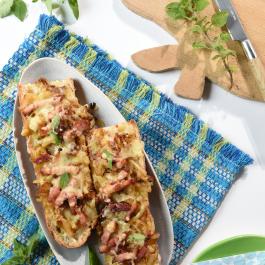 Baguette flambée , flammenkuche
