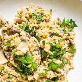 Blésotto champignons