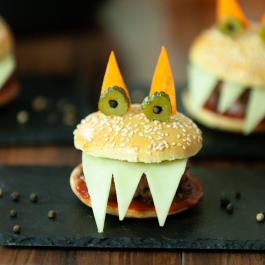 Burger monstre d'Halloween 