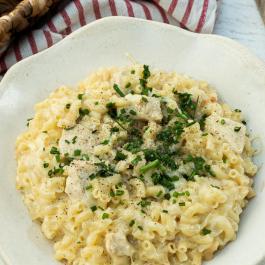 Coquilletto poulet et comté 