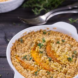 Recette de crumble de mâche au fromage frais