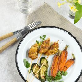 recettes brochettes, brochettes poulet, 