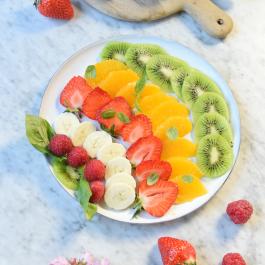 recette, fruits, 