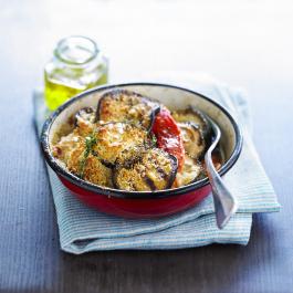 Gratin de légumes et parmesan