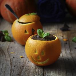 Mousse au chocolat et à l'orange