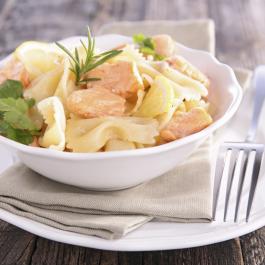 Pâtes au saumon frais
