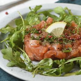 Tartare de saumon gravlax