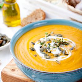 recette velouté de potimarron et graines de courge