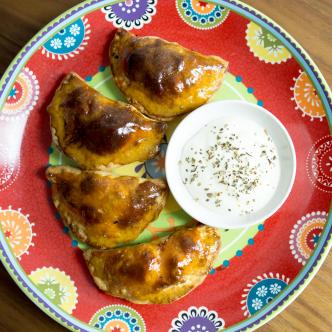 Empadenas chorizo poivrons mozzarella