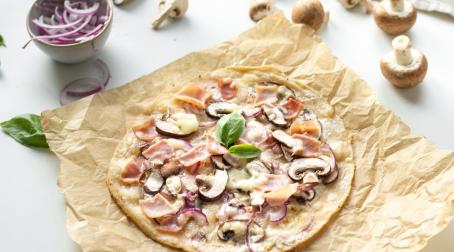 Pizza aux champignons Pizza aux champignons