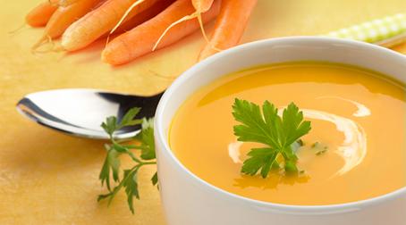 Velouté de carottes et curry