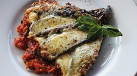 recette recettes Leclerc végétarienne aubergine parmigiana tomates 