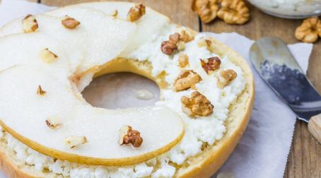 Bagel poire et gorgonzola