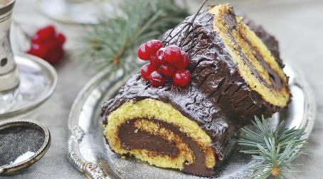 Bûche de Noël au chocolat Bûche de Noël au chocolat