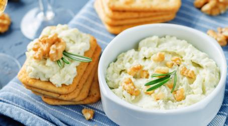 Crème fromagère noix et bleu