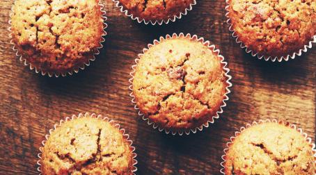 Cupcakes aux noisettes et coeur fondant