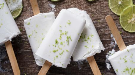 Glace noix de coco et citron vert Glace noix de coco et citron vert