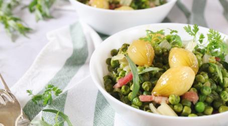 Petit pois de grand mère au lard Petit pois de grand mère au lard