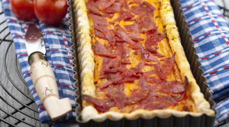 Quiche tomate et chorizo 