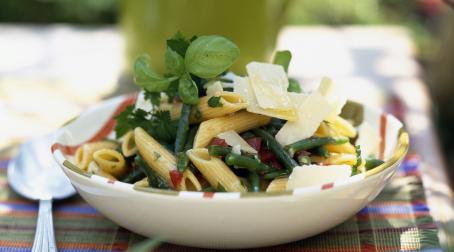 Salade de penne et haricots verts