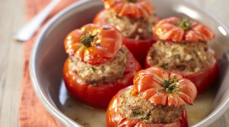 Tomates farcies au poulet